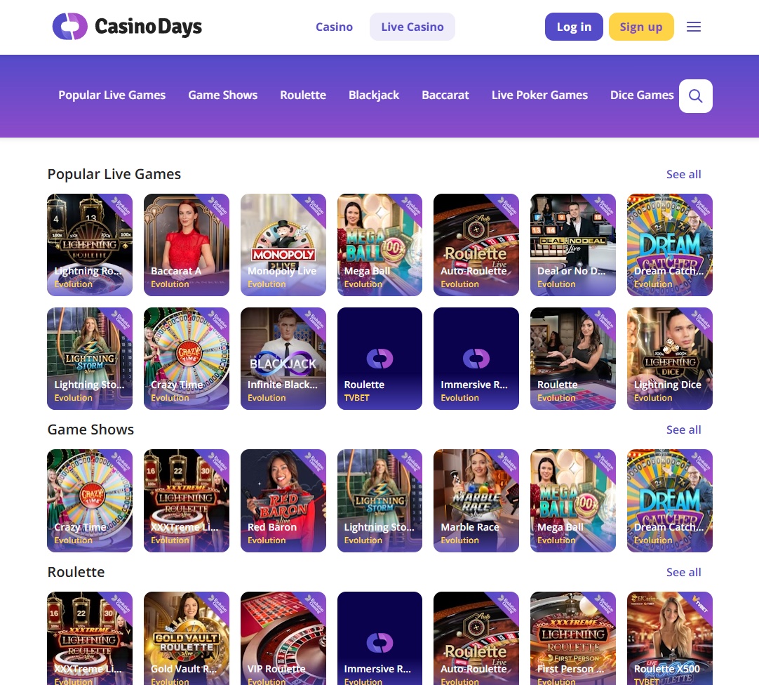 Casino Days Screenshot 2