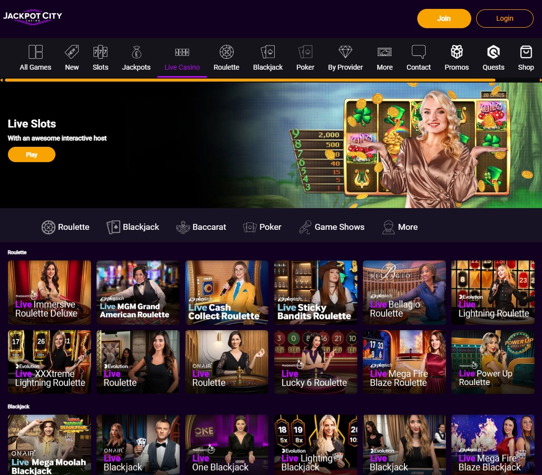 JackpotCity Screenshot 2