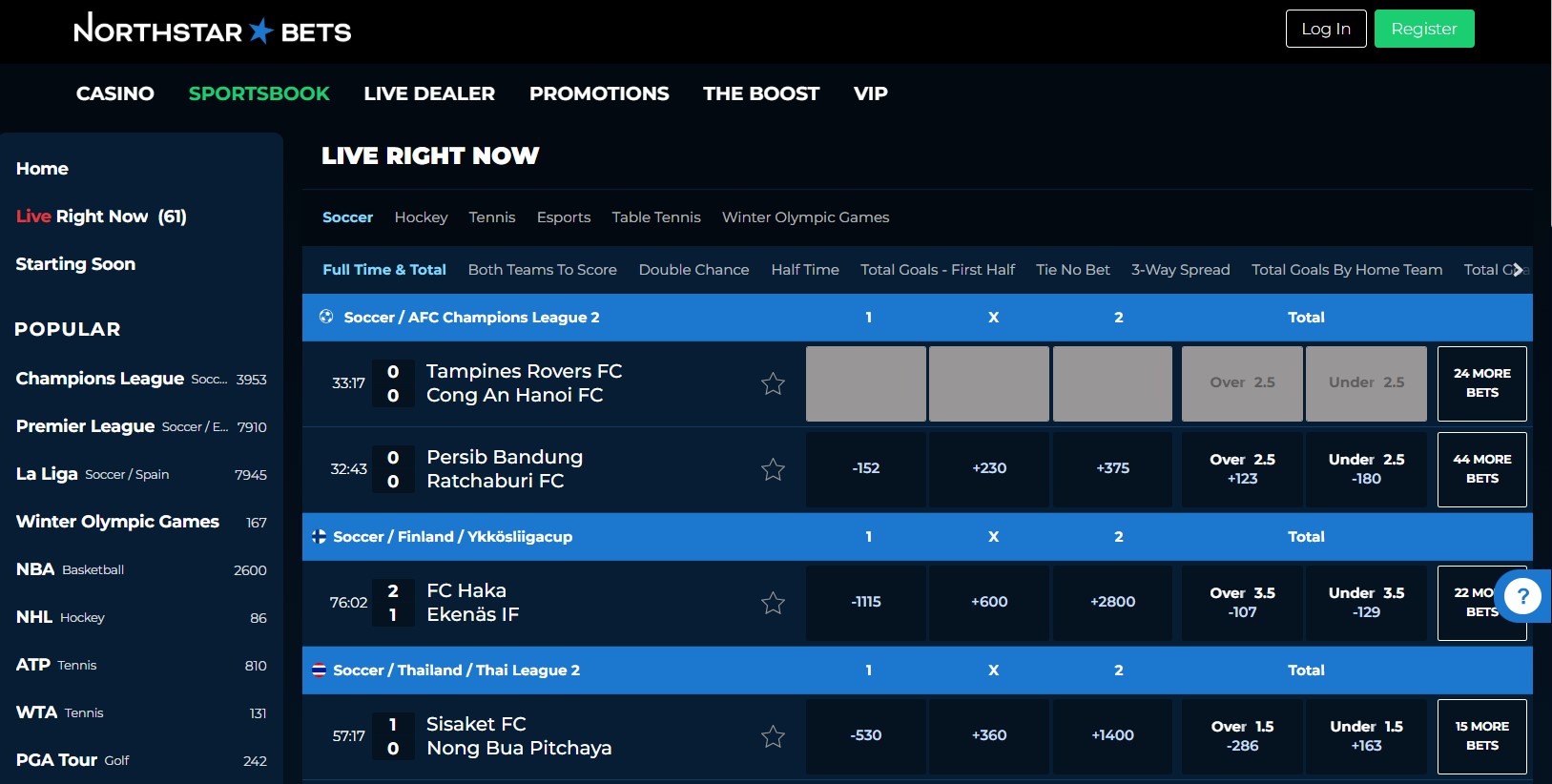 NorthStar Bets Screenshot 2