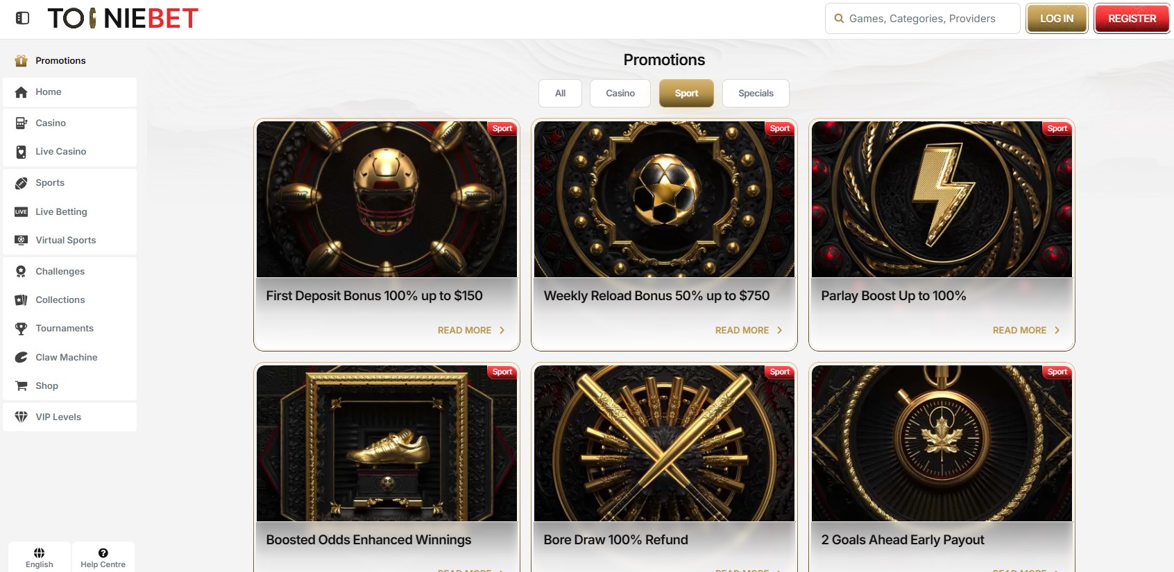 TooNieBet Sport Screenshot 3